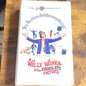 Willy Wonka & the Chocolate Factory VHS White Original Case